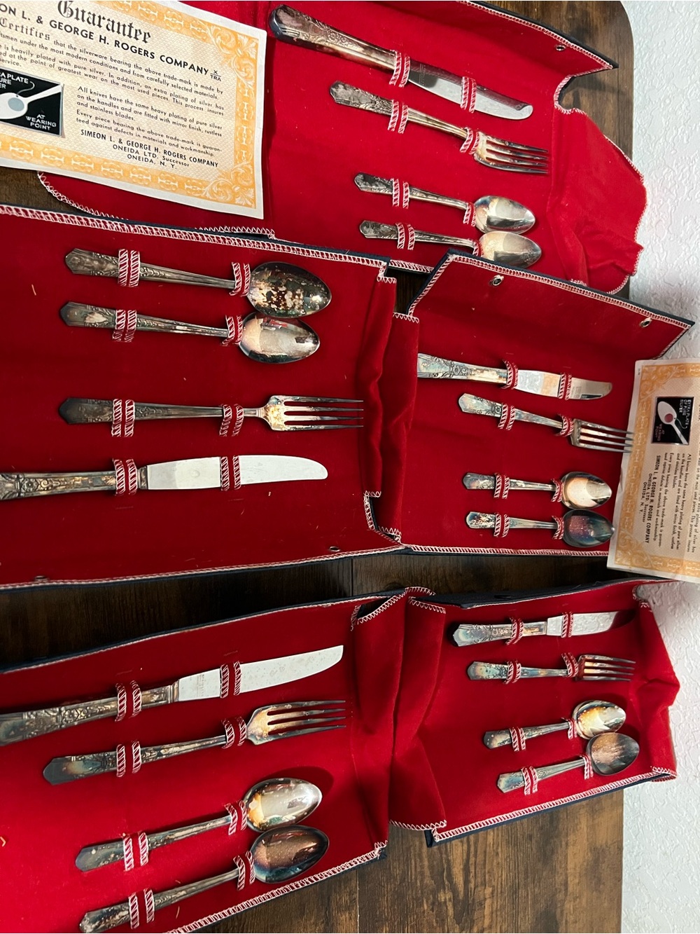Oneida/Simeon L. & George H. Rogers Silver-Plated Flatware — Silver Finish - Picture 6 of 9